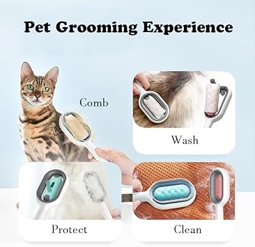 Escova Mágica Para Banho a Seco 4 em 1