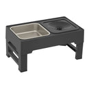 Comedouro Ergonômico para Cocker Spaniel – Altura Ajustável + Sistema Slow Feeder
