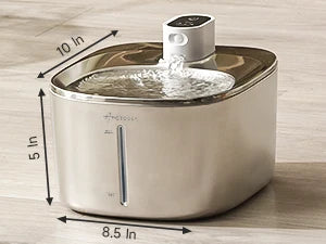 Fonte para Gatos Grande 4L Inox Sem Fio – Bebedouro Automático com Sensor e Bateria Recarregável