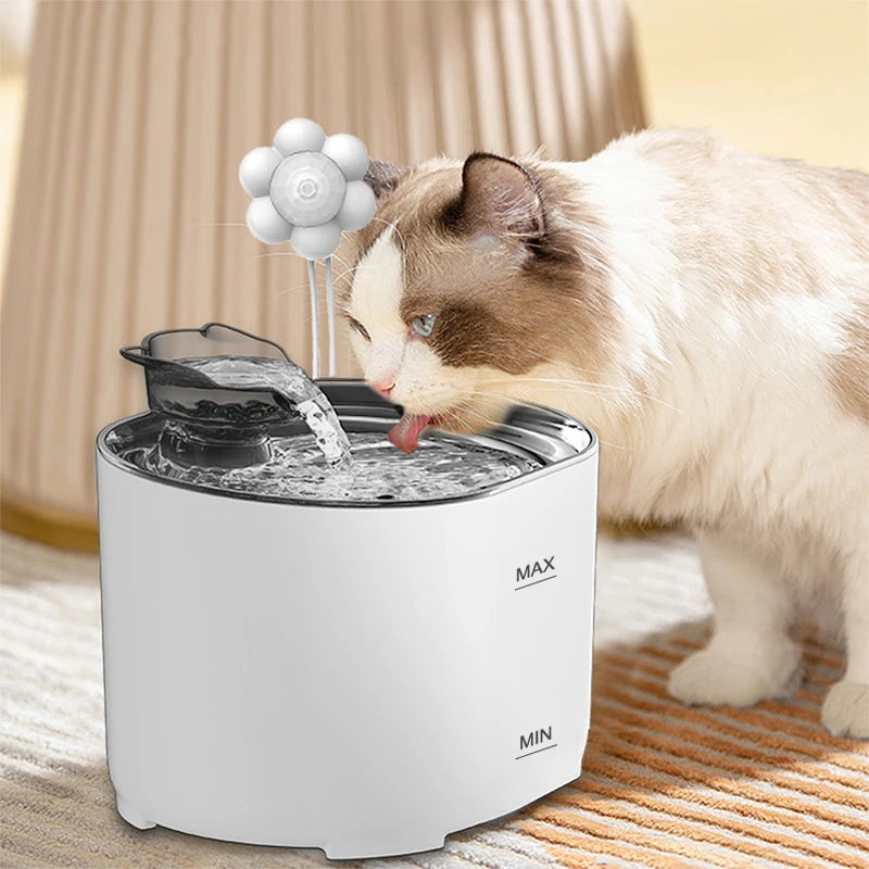 Bebedouro Automático para Gatos com Sensor de Movimento  — Bebedouro Elétrico com Filtros e Reservatório de 2,2 litros (Cópia)
