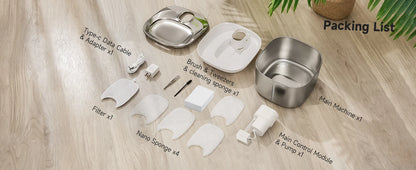 Fonte para Gatos Grande 4L Inox Sem Fio – Bebedouro Automático com Sensor e Bateria Recarregável