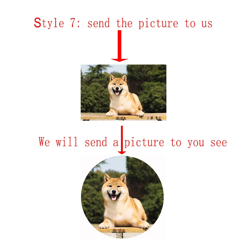 Personalizado Pet Photo Projeção Colar Cão Gato Pata Pingente Memória Joias Presente Dropshipping Personalizado Dia das Mães Presentes 2023