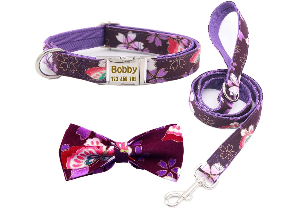 Kit Coleira Personalizável + Guia | Para Cachorro