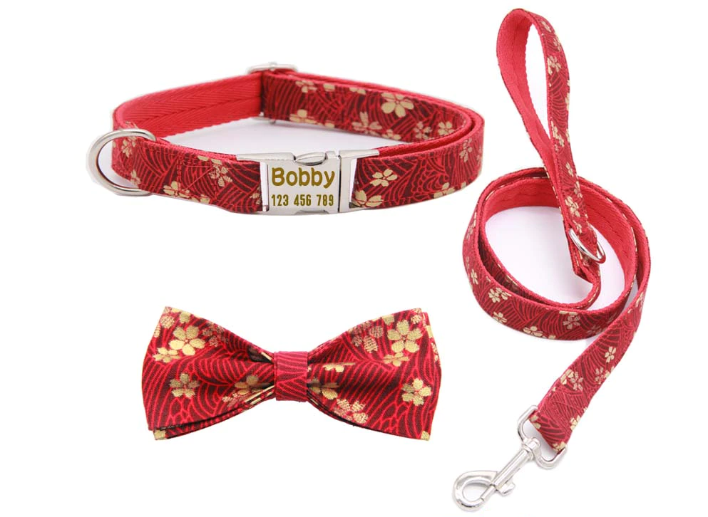 Kit Coleira Personalizável + Guia | Para Cachorro