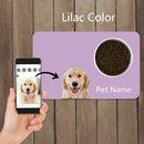 Tapete de Alimentação Personalizado com Foto e Nome | Para Cachorro e Gato