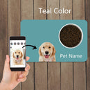 Tapete de Alimentação Personalizado com Foto e Nome | Para Cachorro e Gato