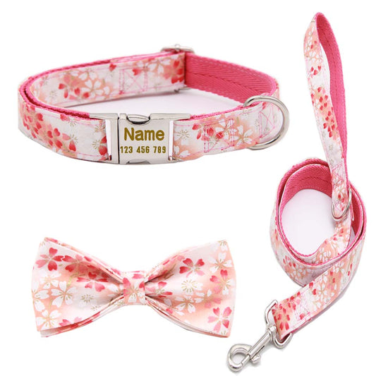 Kit Coleira Personalizável + Guia | Para Cachorro