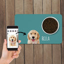 Tapete de Alimentação Personalizado com Foto e Nome | Para Cachorro e Gato