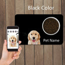 Tapete de Alimentação Personalizado com Foto e Nome | Para Cachorro e Gato